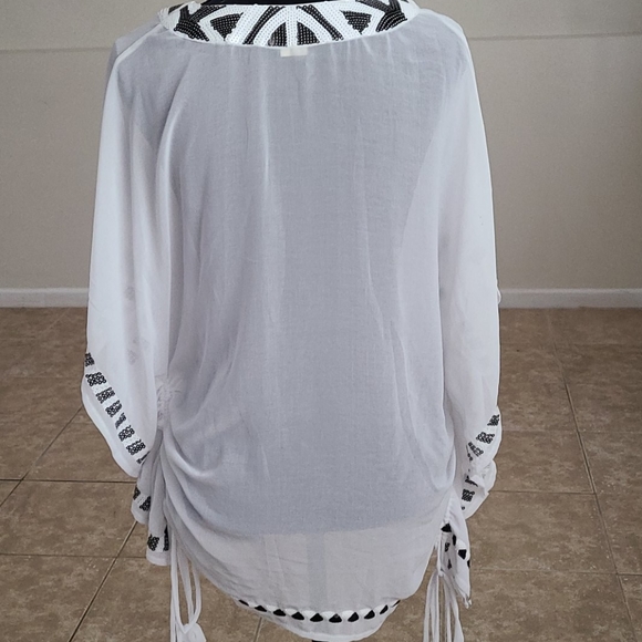 Arden B White sheer top - Picture 2 of 5